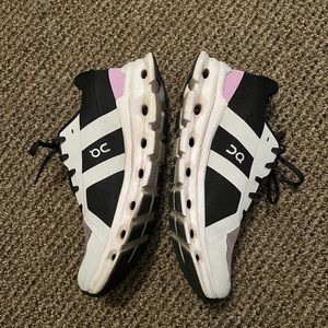 Barely worn Cloudrunners, women’s size 10 (purple & black)